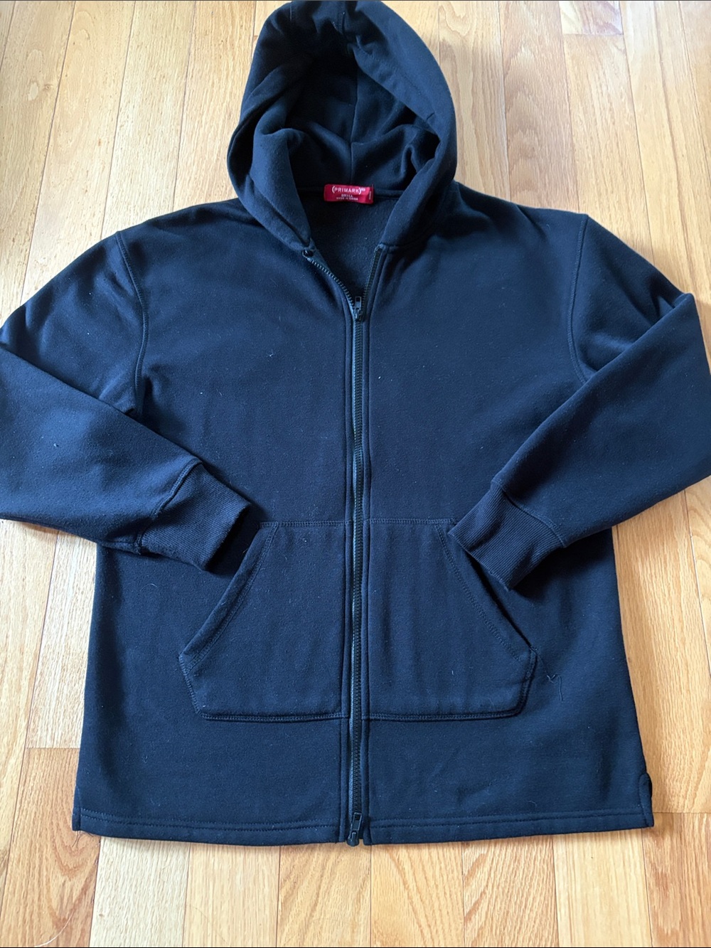 Men's Black Zip-Up Hoodie Sweater size small